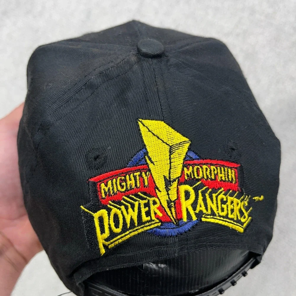 Vintage Mighty Morphin Power Hat Cap SnapBack 90s Youth Kids Boys Distressed